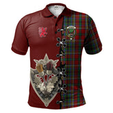 Clan Anderson of Ardbrake Tartan Polo Shirt - Lion Rampant And Celtic Thistle Style UD57 Anderson of Ardbrake Tartan Tartan Polo